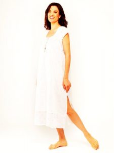 Cotton sleepwear for women Rose Trellis sleeveless. women's cotton sleepwear.