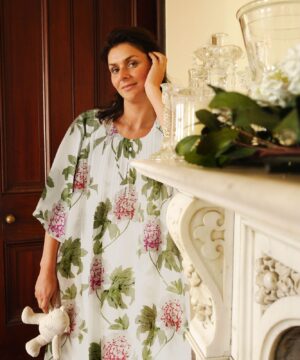 Peony Alexandra luxury silk nightgown